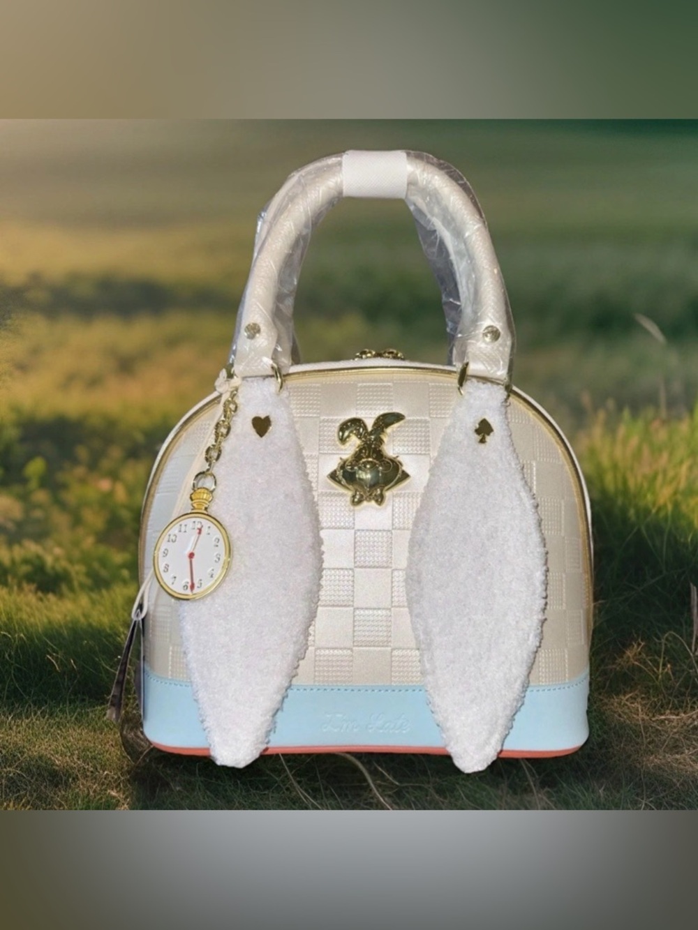 NEW Loungefly Disney Alice in Wonderland White Rabbit Satchel Shoulder Bag Purse